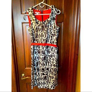 Dress Barn belted dress Size 8